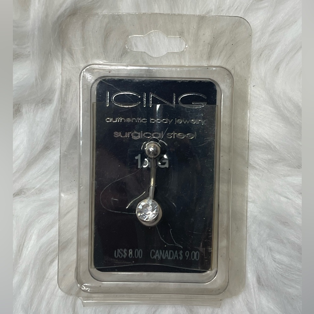 Icing Silver Surgical Steel Belly Button Jewelry